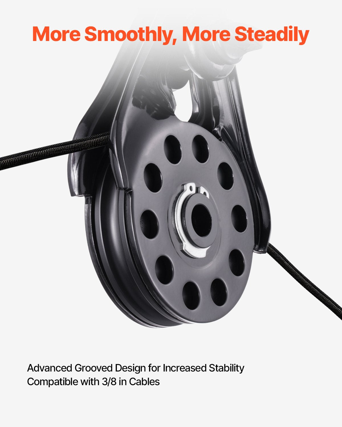 14,5 tons ryckblock för vinschbärgning, kraftig 14 000 kg brottstyrka, fungerar med 3/8-tums rep, kompakt terrängbärgningstillbehör för bogsering och bärgning på lastbil, traktor, ATV och UTV