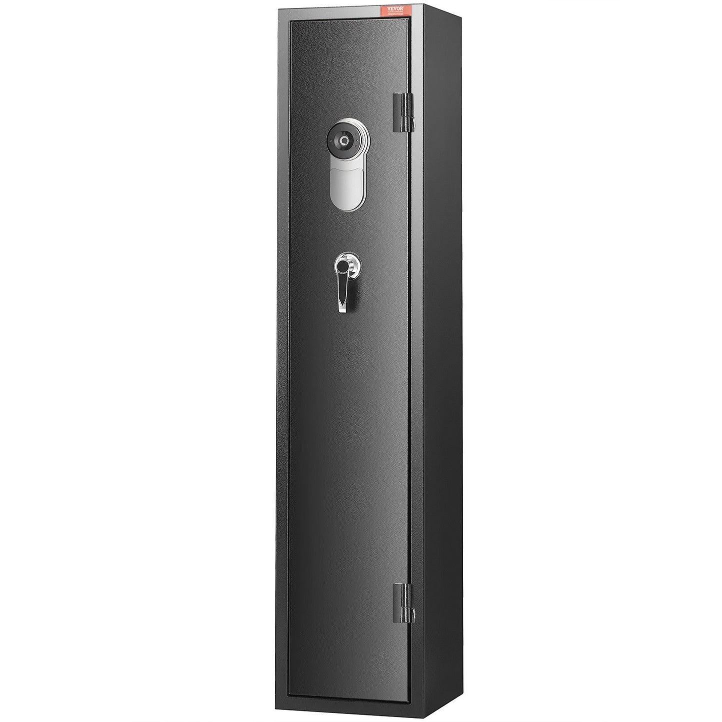 5 Rifles Gun Safe, Rifle Safe with Fingerprint Lock, Quick Access Gun Storage Cabinet for Shotguns with Removable Shelf, Pistol Rack, Ammo Storage Box for Home Long Gun and Pistols