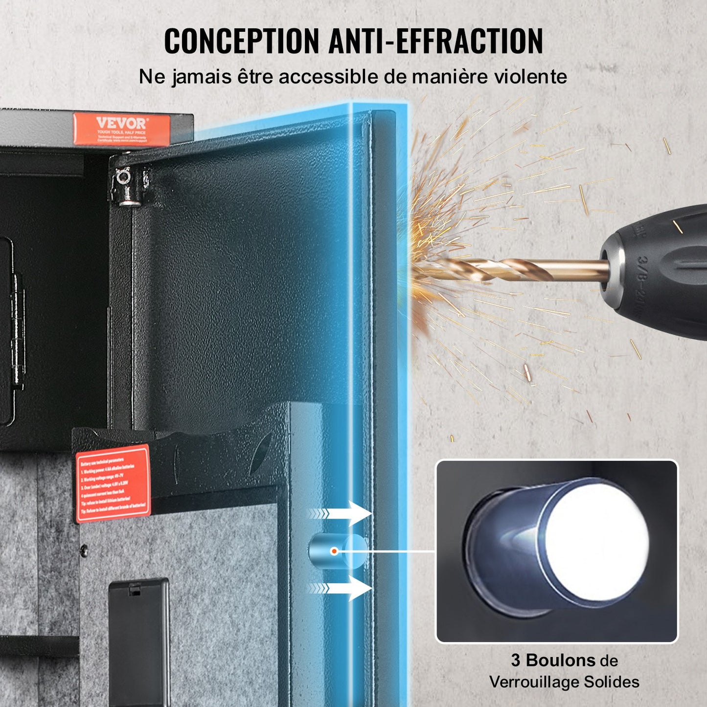 Vapenskåp för 5 gevär, gevärskåp med digital knappsats och lås, vapenförvaringsskåp med inbyggt förvaringsskåp, avtagbar förvaringshylla för långt vapen och pistoler