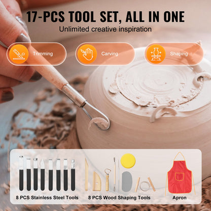 Keramikhjul, 10 tums keramikformningsmaskin, 350W elektriskt hjul för keramik med fotpedal och LCD-pekskärm, direktdrivet keramiskt hjul med 3 stödben för DIY-konsthantverk, blå