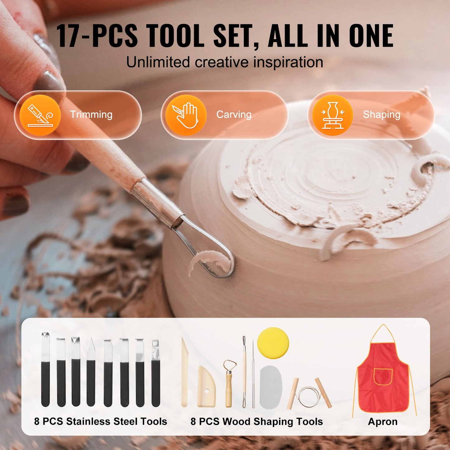 Keramikhjul, 10 tums keramikformningsmaskin, 350W elektriskt hjul för keramik med fotpedal och LCD-pekskärm, direktdrivet keramiskt hjul med formverktyg för gör-det-själv-konst, vit