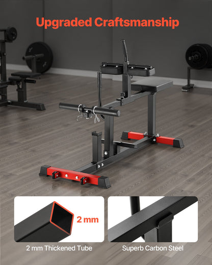 Sittande vadmaskin, vadlyftsmaskin med kapacitet på 440 pund, sittande vadlyftsmaskin för benträning hemmagym, vadträningsutrustning, specialmaskin för underkroppen, passar 1/2 tums viktskivor