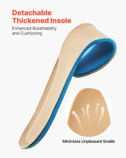 Militära taktiska stövlar för män, 203 mm vandringsstövlar för strid, lätta och andningsbara Interceptor Trooper-stövlar med dragkedja på sidan, för utomhussäkerhet, storlek UK 8, sandfärgade