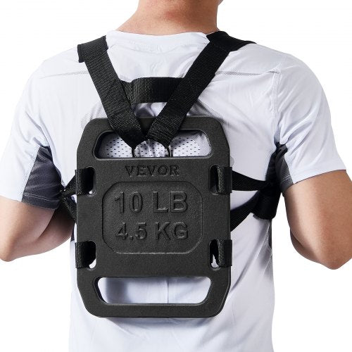 Gjutjärnsvikter för ruck, 10 lb par ruckplatta, viktade vikter för rucking, justerbar ruckplatta med remmar, för rucking, gungor, knäböj, styrketräning, tyngdlyftning, fitnessträning