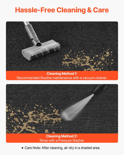 Front Door Mat, 1524 x 914 mm Commercial Floor Mat for Indoor and Outdoor, Stylish Stripedd Industrial Carpet with PVC Backing, Heavy Duty Washable Entry Rug for Hallway, Balcony, Garage, Grey