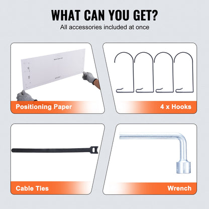 Garage Storage Shelving, 2 Pack, 4 x 2 ft Heavy Duty Garage Shelves Wall Mounted, 502 lbs Load Capacity(Total) Garage Storage Rack Floating Shelves, Suitable for Shop, Shed, Garage Storage