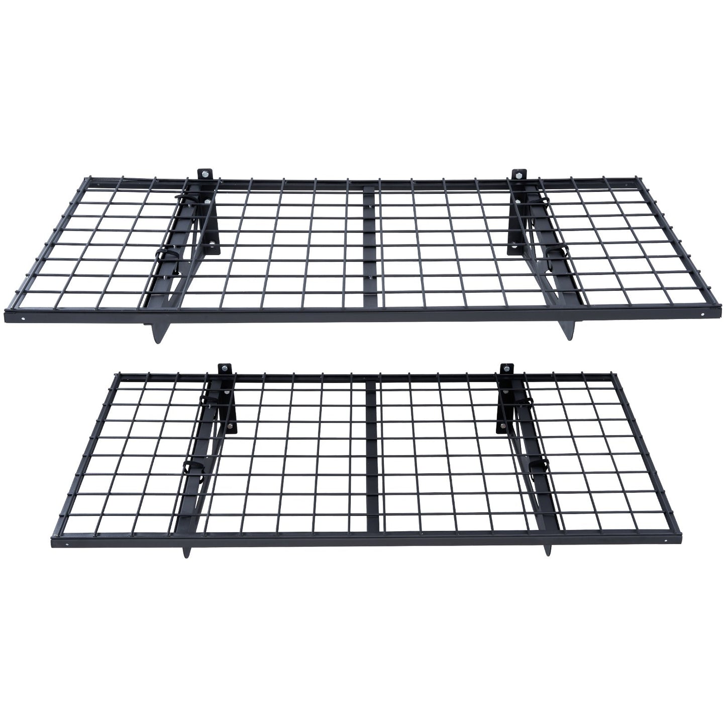 Garage Storage Shelving, 2 Pack, 4 x 2 ft Heavy Duty Garage Shelves Wall Mounted, 502 lbs Load Capacity(Total) Garage Storage Rack Floating Shelves, Suitable for Shop, Shed, Garage Storage