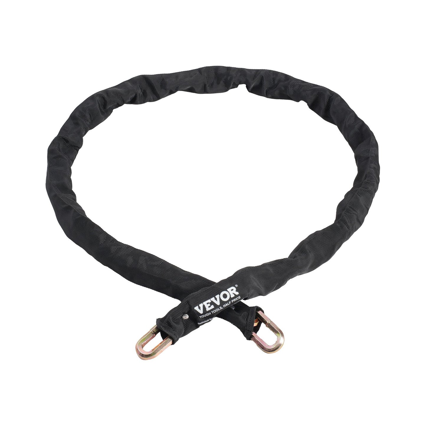 Cykelkedjelås, 1,7 m säkerhetscykelkedjelås, kraftiga metallstål stöldskyddslås med hög säkerhet, perfekt för cykel, motorcykel, skoter, dörr, staket, grind, 9,5 mm, svart