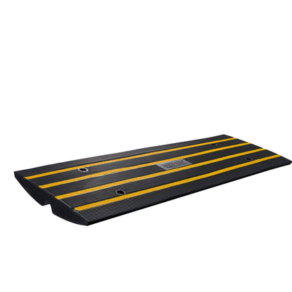 Curb Ramp, 2.6" Rise Rubber Driveway Ramps, Heavy Duty 33069 lbs Weight Capacity Threshold Ramp, Curbside Bridge Ramps for Loading Dock Garage Sidewalk, Expandable Full Ramp Set