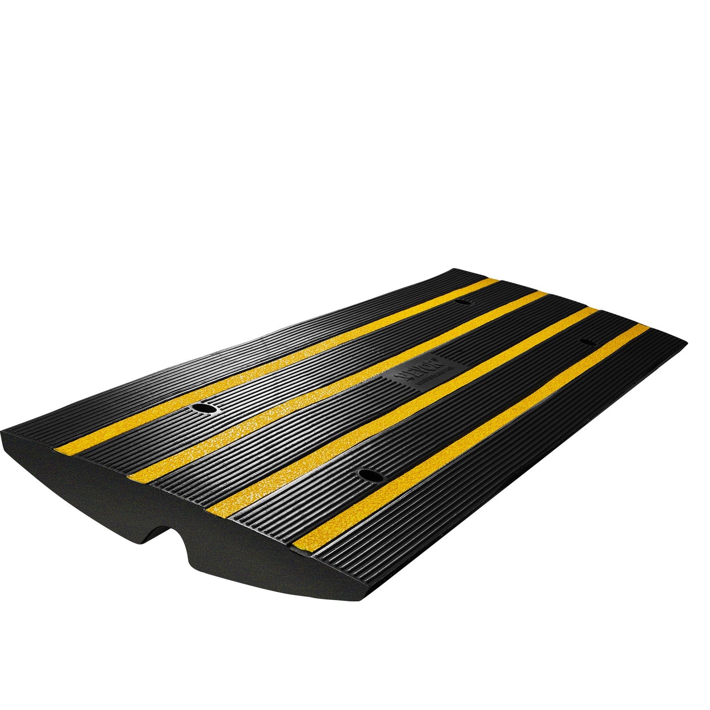 Curb Ramp, 2.6" Rise Rubber Driveway Ramps, Heavy Duty 33069 lbs Weight Capacity Threshold Ramp, Curbside Bridge Ramps for Loading Dock Garage Sidewalk, Expandable Full Ramp Set