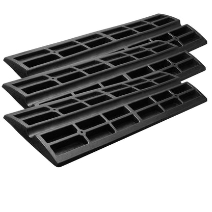 Curb Ramp Rubber Driveway Ramp 3 Pack 2.6" Rise 15T Load Threshold Ramp