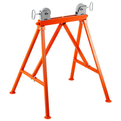 Pipe Stand with Roller Head 1134 kg Load for 5.1-91.4 cm Pipes 45# Steel