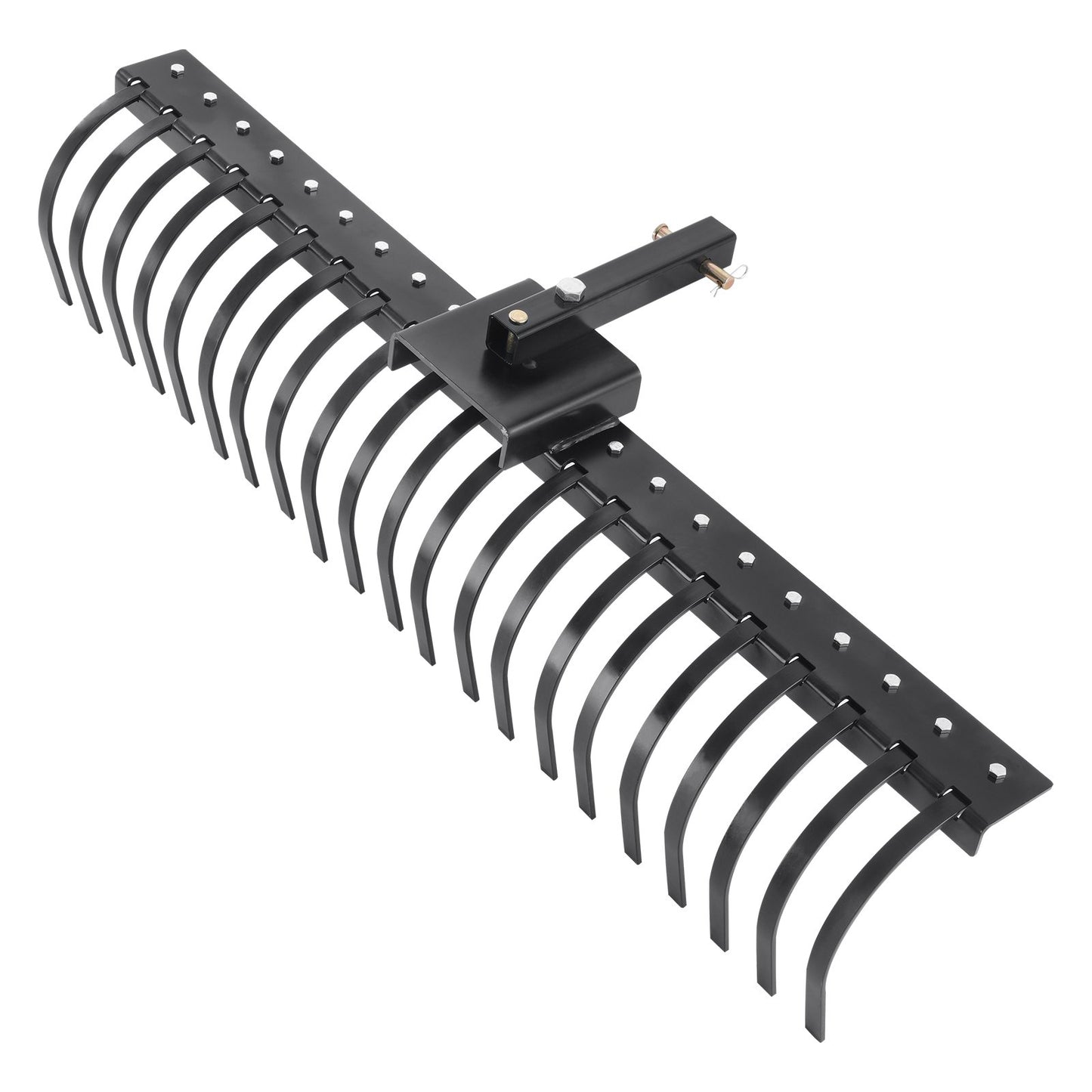 Dragbar gräsklippare, 60" vertikalskärare med 21 stålspiralpinnar, vertikalskärare fästs på 48" eller 60" verktygsstänger och 3-punkts upphängningssystem, för löv, barr och gräs