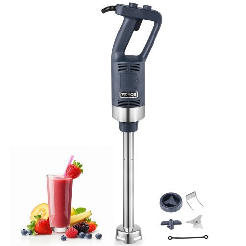 Commercial Immersion Blender, 500W Heavy Duty Hand Mixer, 16 inch Stepless Variable Speed Mixer with Stainless Steel Blade, Multi-Purpose Portable Mixer for Soup, Sauces, Mashed Potatoes, Cream