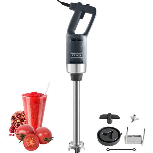 Kommersiell stavmixer, 750 watt kraftig handmixer, köksstavsmixer med variabel hastighet och kniv i 304 rostfritt stål, bärbar multifunktionell mixer för soppa, smoothie, puré, barnmat