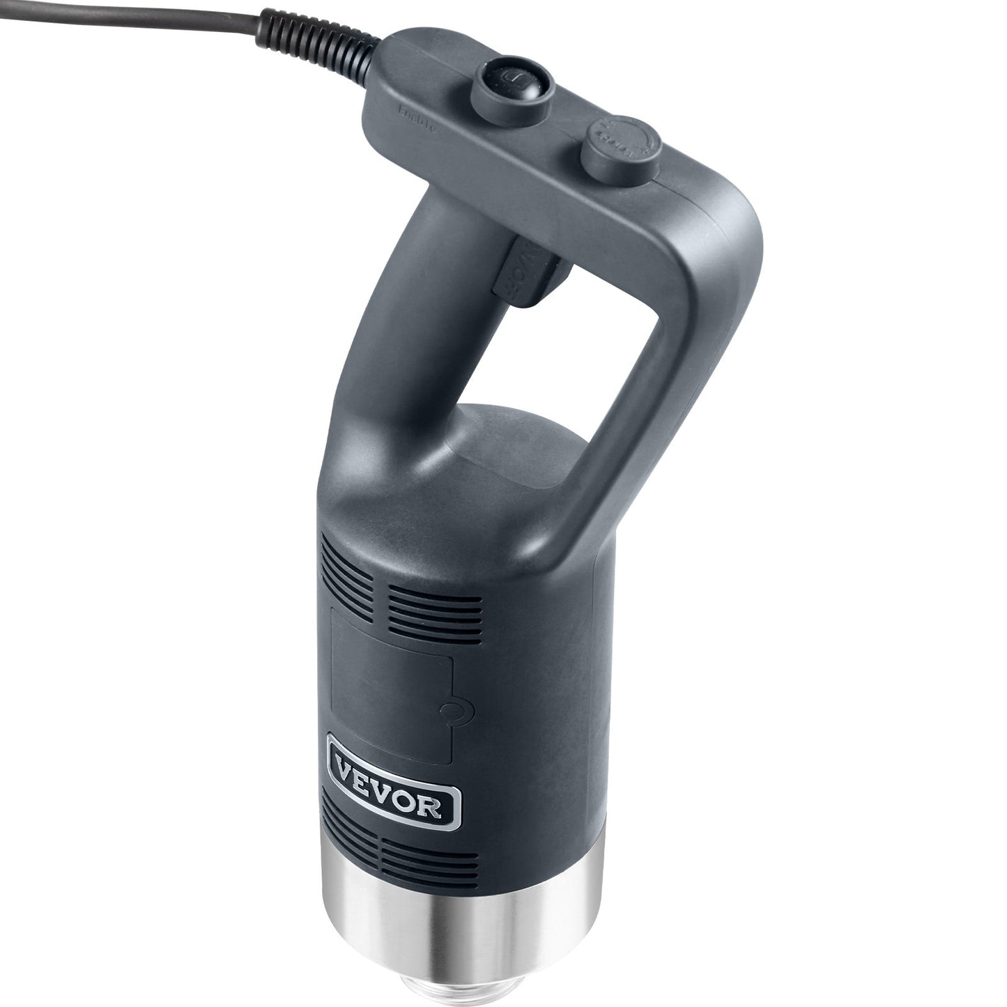 Kommersiell stavmixer, 750 watt kraftig handmixer, köksstavsmixer med variabel hastighet och kniv i 304 rostfritt stål, bärbar multifunktionell mixer för soppa, smoothie, puré, barnmat