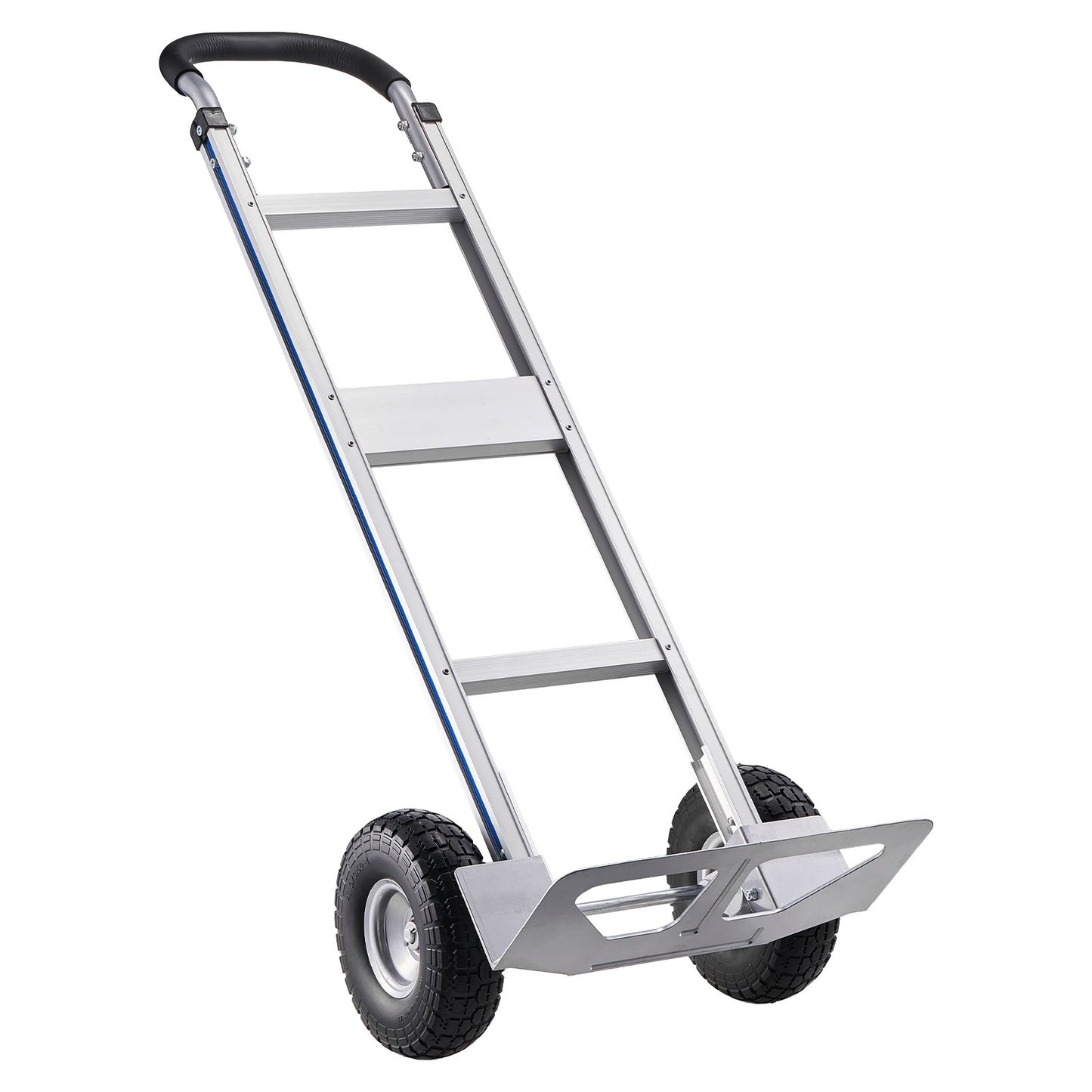 Hand Truck, 226.9 kg Load Capacity, Heavy-Duty Hand Truck Dolly with Non-Slip Wheels & Handle, Aluminum Alloy Portable Trolley Dolly with Tie-down Strap for Moving Home, Office, Warehouse