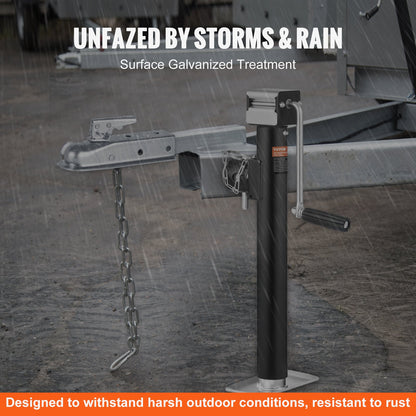 Rak släpvagnskoppling, för 2-tums dragkula, 2-tums kanal, 3500 lbs kapacitet, Kraftig släpvagnskoppling, Idealisk för bogsering av kombivagnar, pickupbilar, stadsjeepar, förzinkad yta