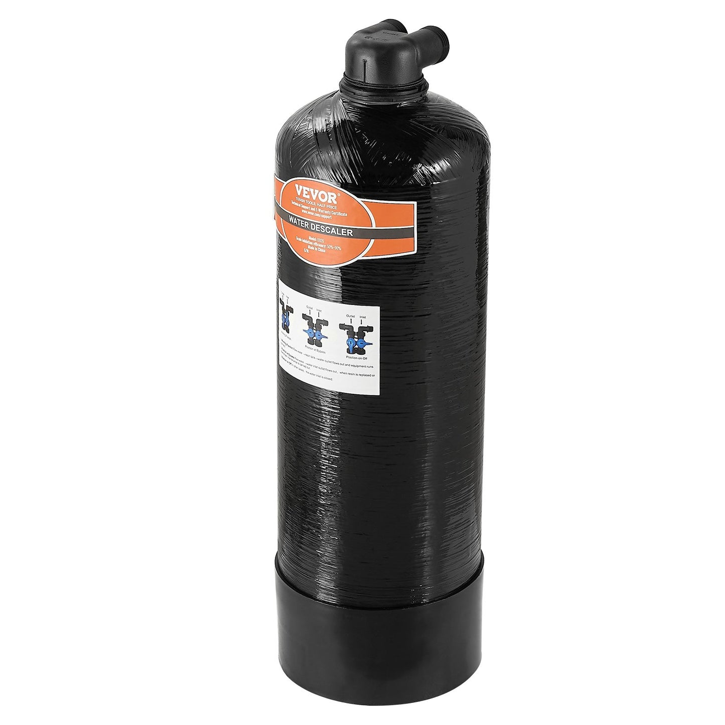 Saltfritt avkalkningsmedel för hela huset, vattenfilter för stadsvatten, 580 000 gallon vattenavkalkningsmedel för hela huset för alla typer av rör, 1" BSPT och 3/4" BSPT, för familjer med 2-3 personer